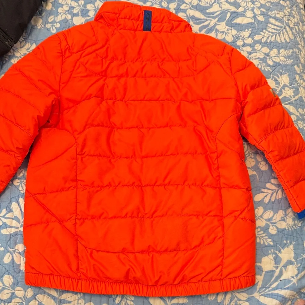 RLX Ralph Lauren Kids Sport Down Orange Puffer Jacket Size 24M